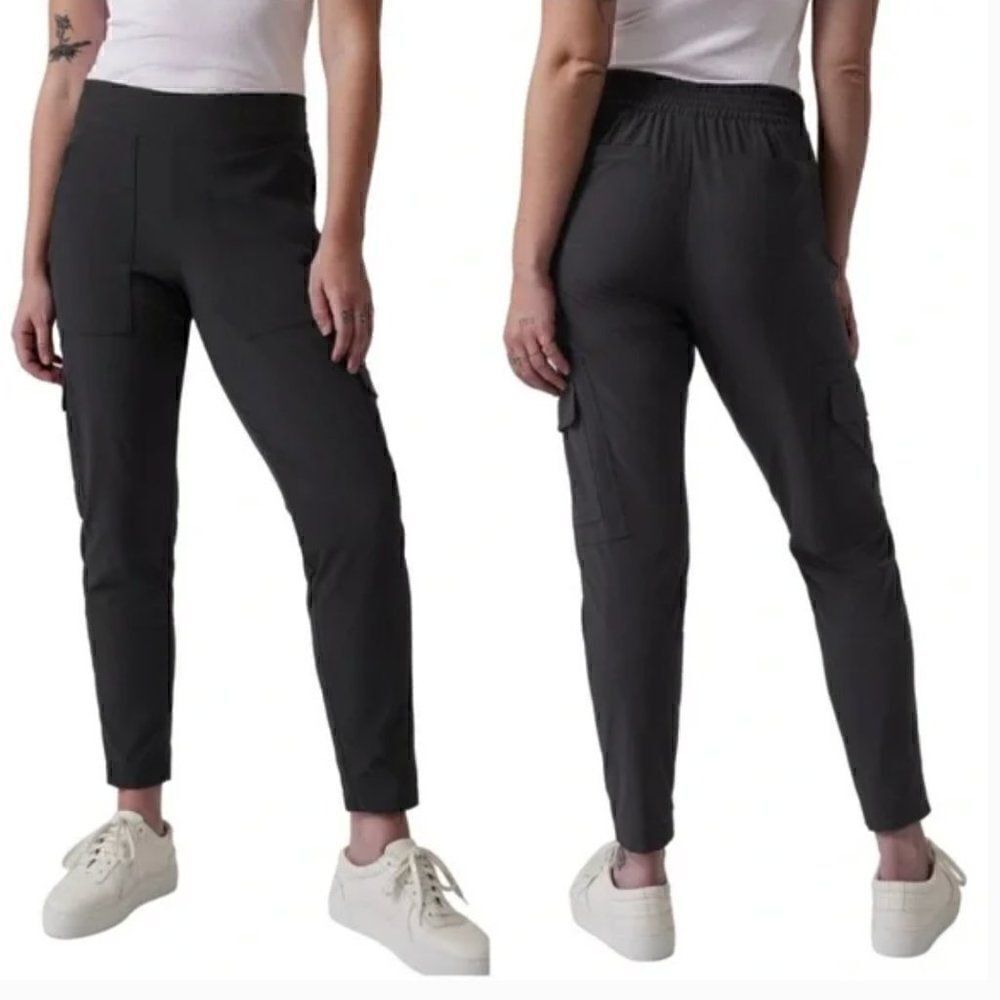 Athleta Chelsea Cargo Lined Pant Black 6